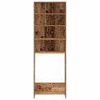 vidaXL Waschmaschinenregal Altholz-Optik 64x24x190 cm