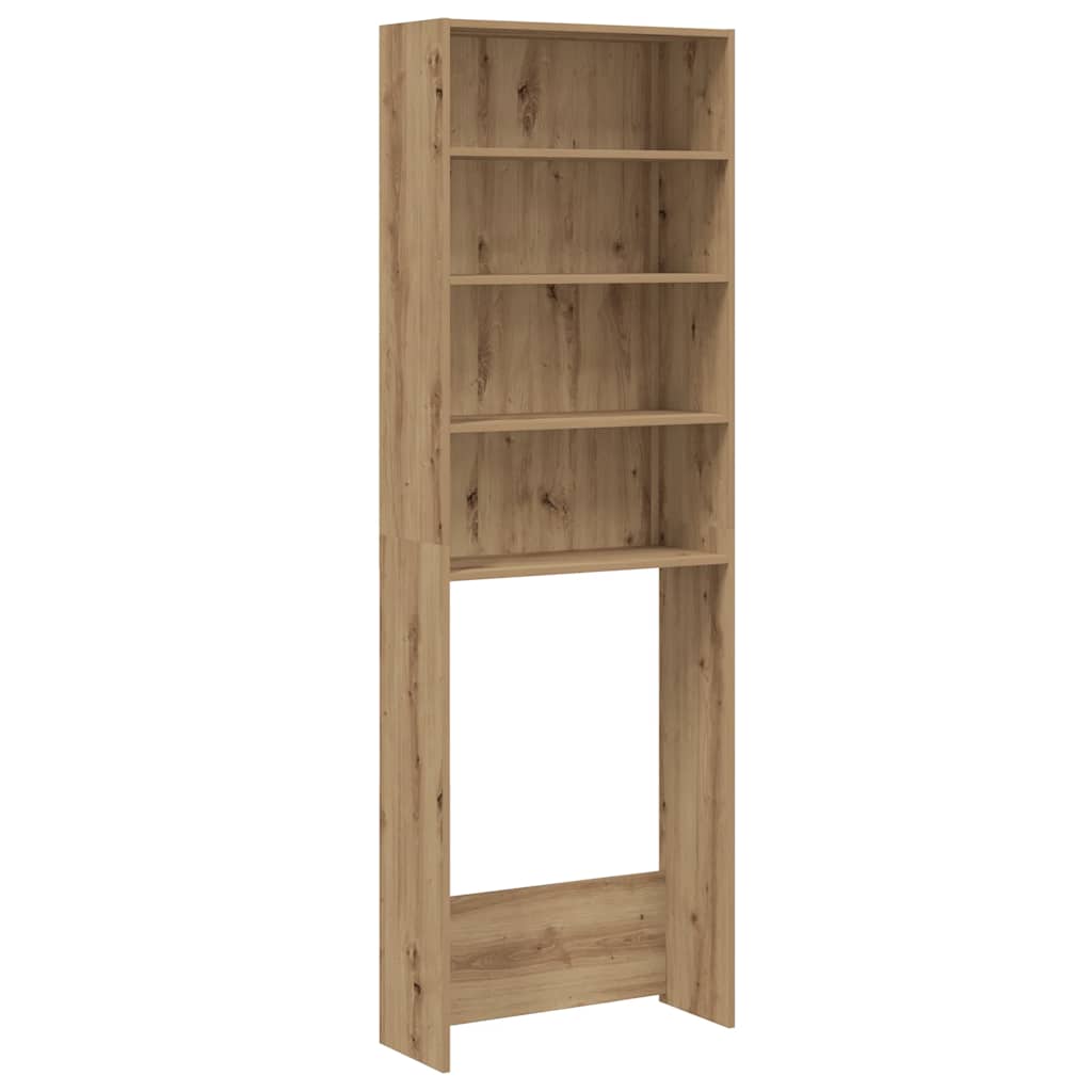 vidaXL Waschmaschinenregal Artisan-Eiche 64x24x190 cm
