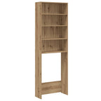 vidaXL Waschmaschinenregal Artisan-Eiche 64x24x190 cm