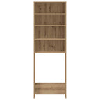 vidaXL Waschmaschinenregal Artisan-Eiche 64x24x190 cm