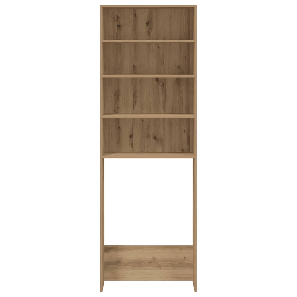 vidaXL Waschmaschinenregal Artisan-Eiche 64x24x190 cm
