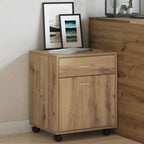 vidaXL Rollcontainer Artisan-Eiche 45x38x54 cm Holzwerkstoff