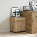 vidaXL Rollcontainer Artisan-Eiche 45x38x54 cm Holzwerkstoff