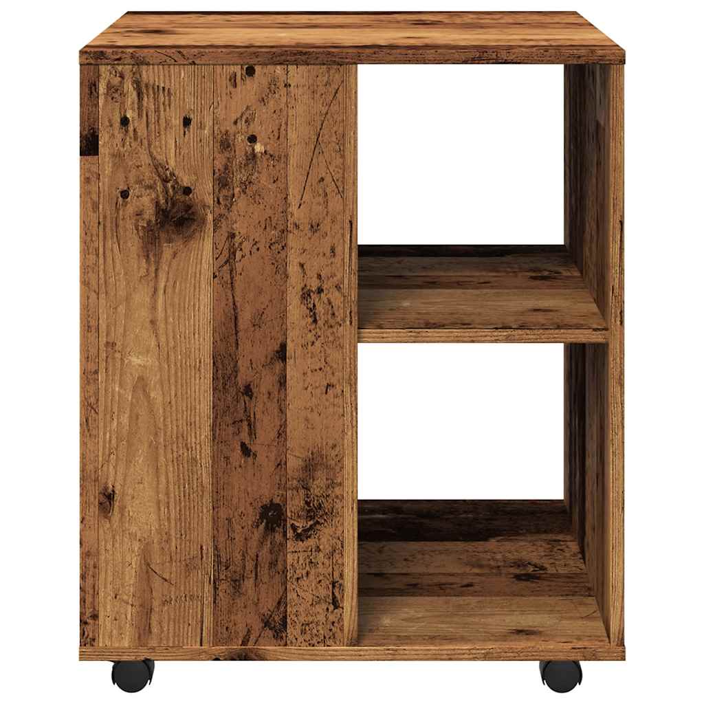 vidaXL Rollschrank Altholz-Optik 60x53x72 cm Holzwerkstoff