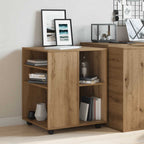 vidaXL Rollschrank Artisan-Eiche 60x53x72 cm Holzwerkstoff