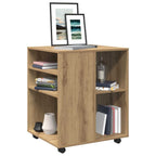 vidaXL Rollschrank Artisan-Eiche 60x53x72 cm Holzwerkstoff
