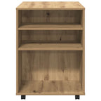 vidaXL Rollschrank Artisan-Eiche 60x53x72 cm Holzwerkstoff