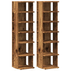vidaXL Schuhschränke 2 Stk. Altholz-Optik 28x27x102 cm Holzwerkstoff