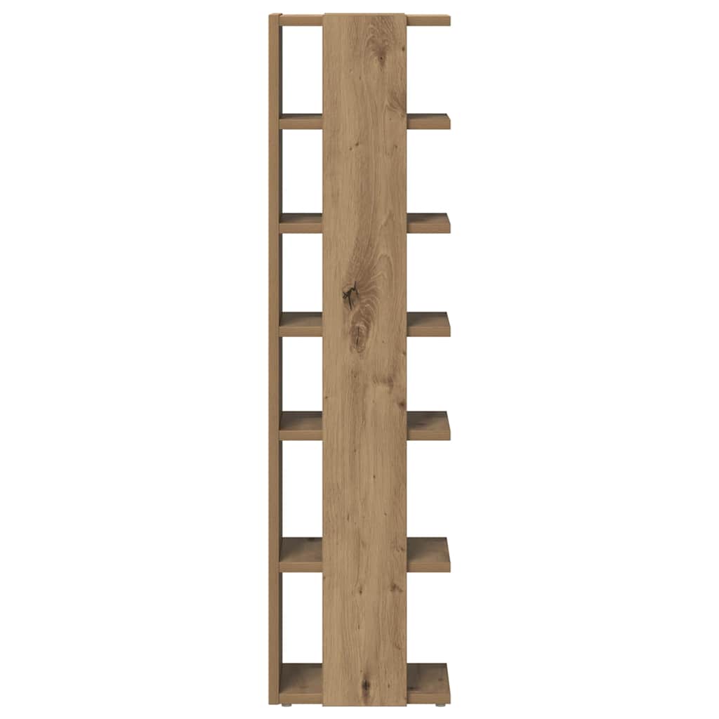 vidaXL Schuhschränke 2 Stk. Artisan-Eiche 28x27x102 cm Holzwerkstoff