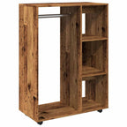 vidaXL Kleiderständer Altholz-Optik 80x40x110 cm Holzwerkstoff