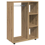 vidaXL Kleiderständer Artisan-Eiche 80x40x110 cm Holzwerkstoff