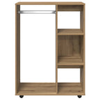 vidaXL Kleiderständer Artisan-Eiche 80x40x110 cm Holzwerkstoff