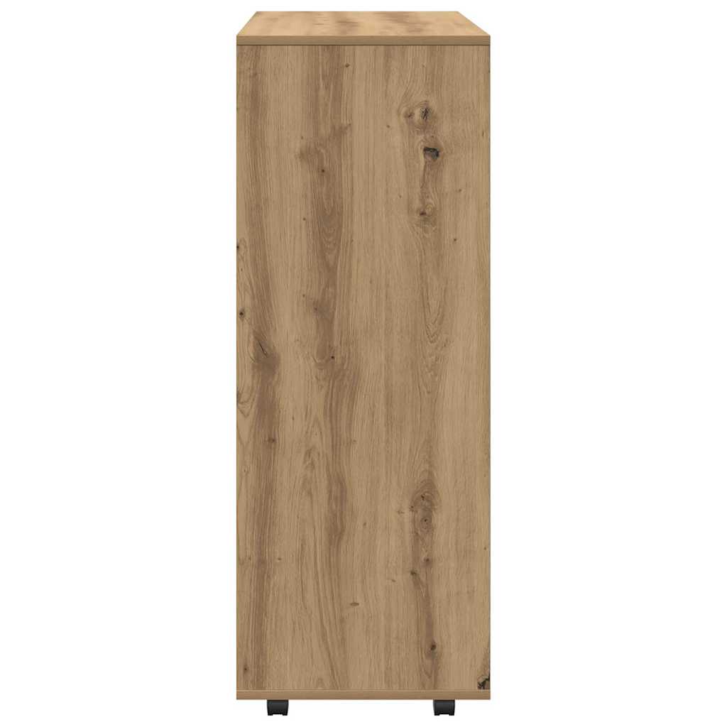 vidaXL Kleiderständer Artisan-Eiche 80x40x110 cm Holzwerkstoff