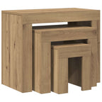vidaXL Satztische 3 Stk. Artisan-Eiche Holzwerkstoff