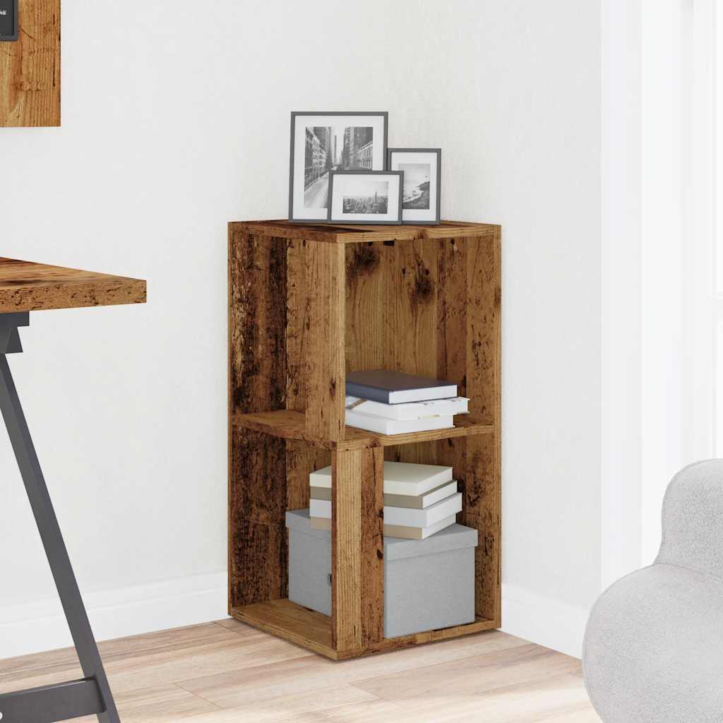 vidaXL Eckregal Altholz-Optik 33x33x67 cm Holzwerkstoff