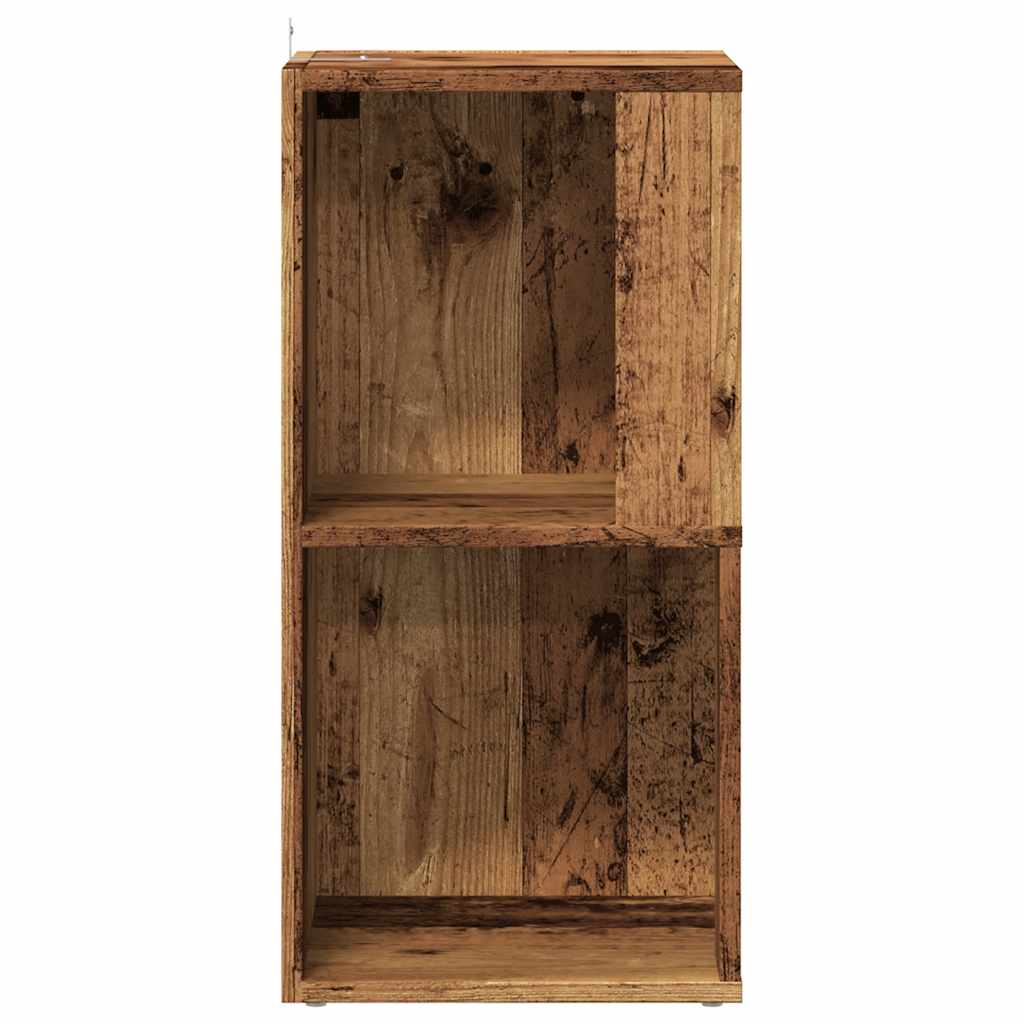 vidaXL Eckregal Altholz-Optik 33x33x67 cm Holzwerkstoff