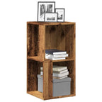 vidaXL Eckregal Altholz-Optik 33x33x67 cm Holzwerkstoff