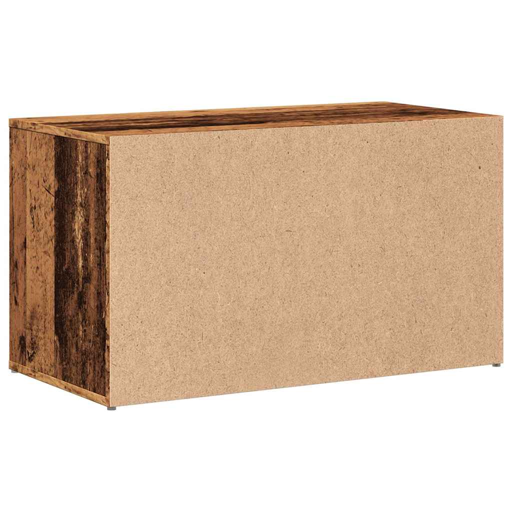 vidaXL Flurbank 80x40x45 cm Altholz-Optik Holzwerkstoff
