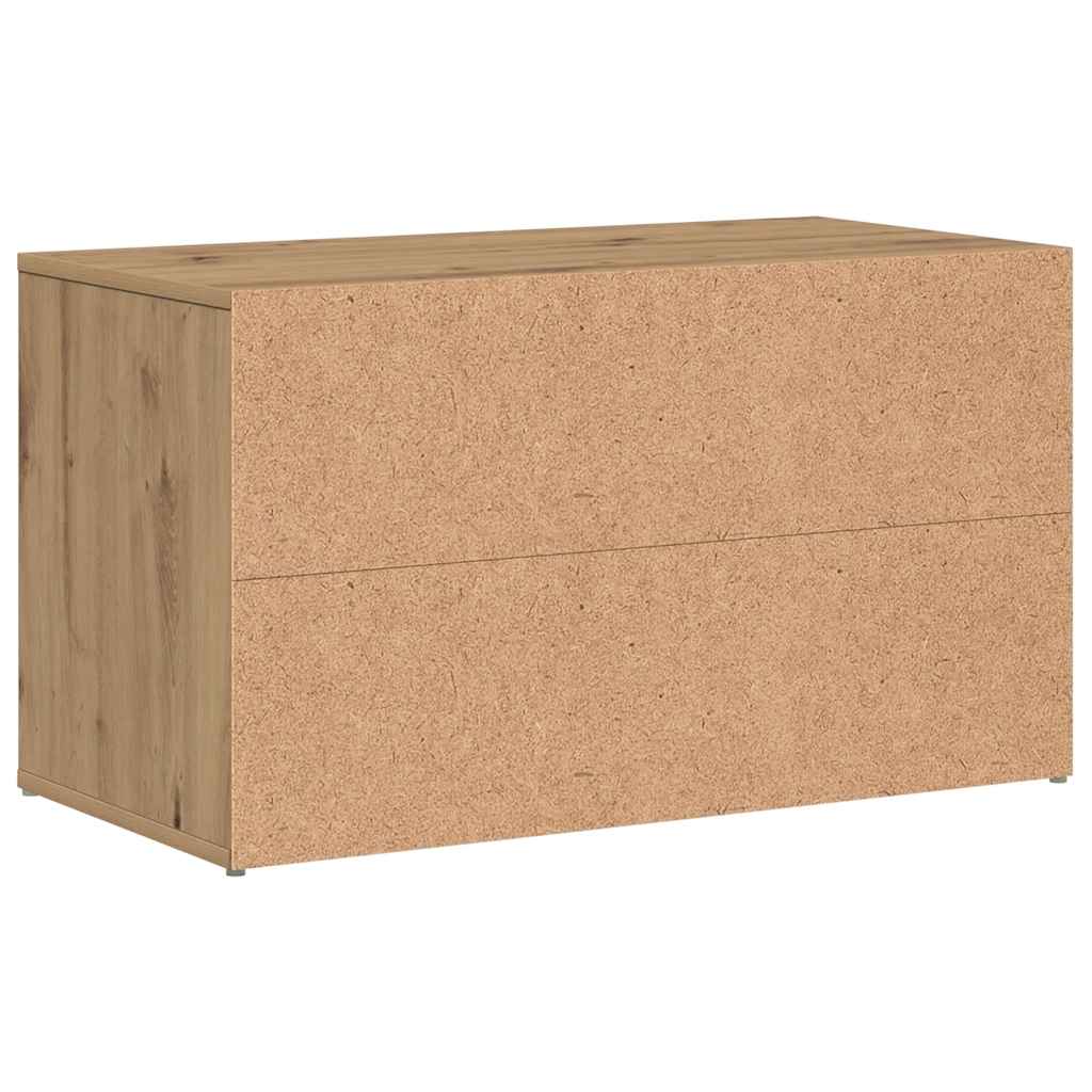 vidaXL Flurbank 80x40x45 cm Artisan-Eiche Holzwerkstoff