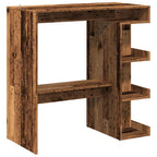 vidaXL Bartisch mit Regal Altholz-Optik 100x48x101,5 cm