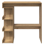 vidaXL Bartisch mit Regal Artisan-Eiche 100x48x101,5 cm