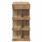 vidaXL Bartisch mit Regal Artisan-Eiche 100x48x101,5 cm