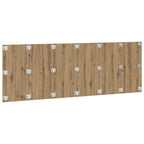 vidaXL Kopfteil Wandmontage Artisan-Eiche 240x1,5x80 cm Holzwerkstoff