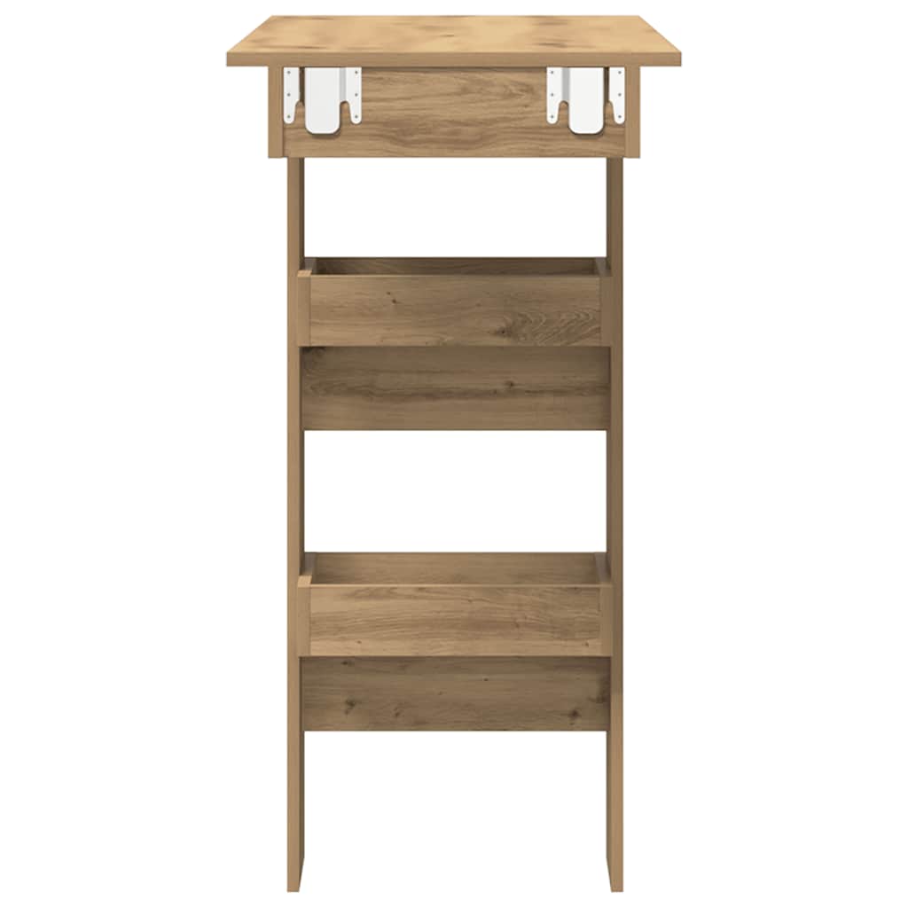 vidaXL Wand-Bartisch Artisan-Eiche 102x45x103,5 cm Holzwerkstoff