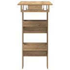 vidaXL Wand-Bartisch Artisan-Eiche 102x45x103,5 cm Holzwerkstoff