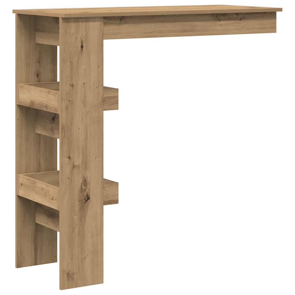 vidaXL Wand-Bartisch Artisan-Eiche 102x45x103,5 cm Holzwerkstoff