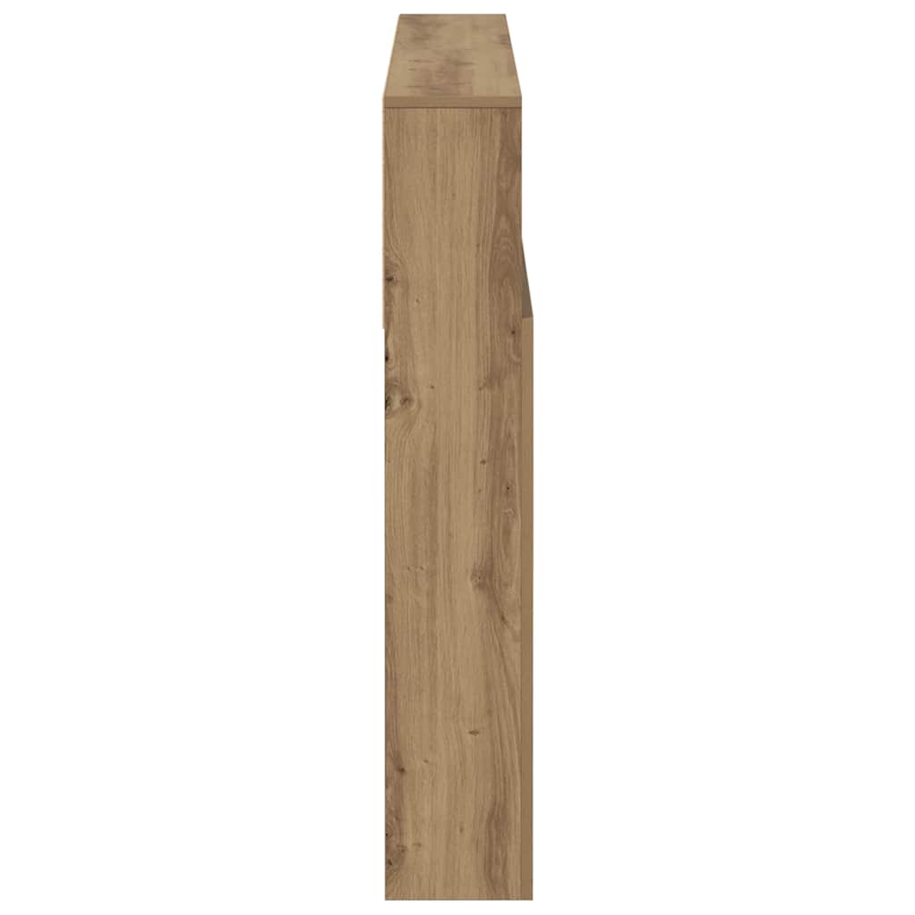 vidaXL Bett-Kopfteil mit Ablagen Artisan-Eiche 120x19x103,5 cm