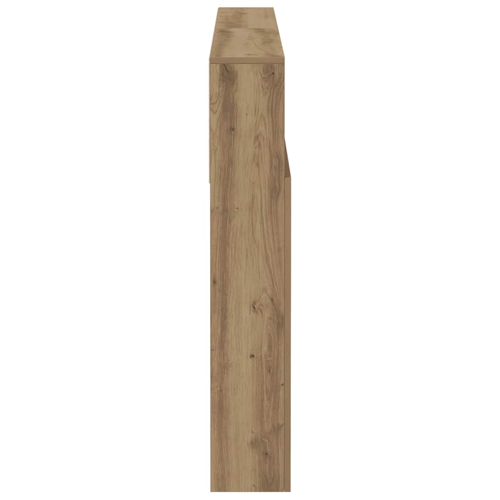 vidaXL Kopfteilschrank Artisan-Eiche 140 x 19 x 103,5 cm