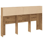 vidaXL Kopfteilschrank Artisan-Eiche 180 x 19 x 103,5 cm Holzwerkstoff