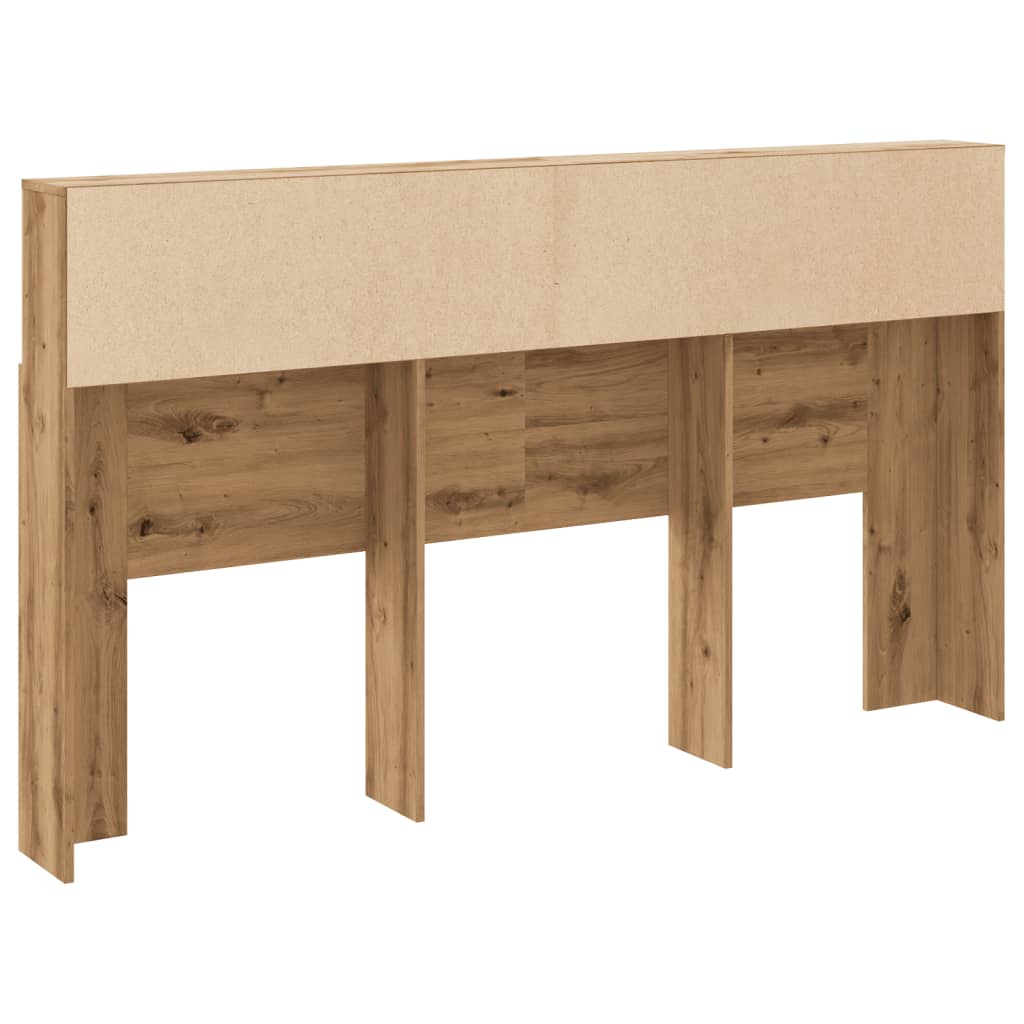 vidaXL Kopfteilschrank Artisan-Eiche 180 x 19 x 103,5 cm Holzwerkstoff