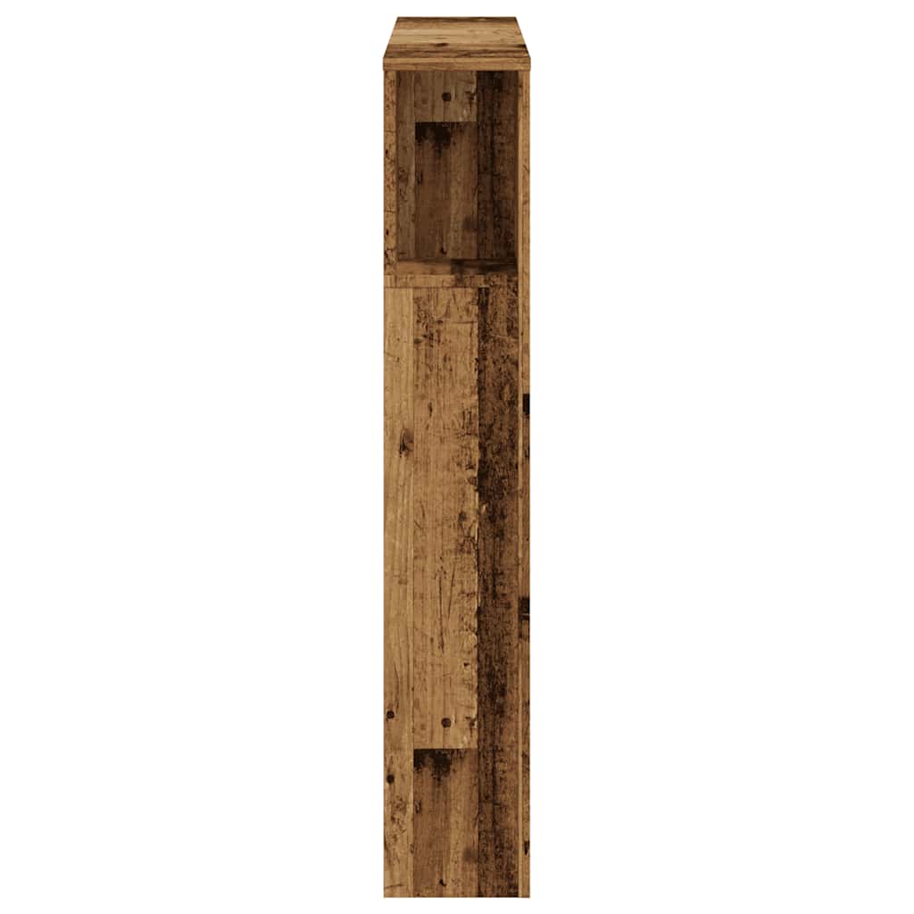 vidaXL Kopfteil mit Ablagen Altholz-Optik 100x18,5x102,5cm Holzwerkstoff