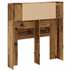 vidaXL Kopfteil mit Ablagen Altholz-Optik 100x18,5x102,5cm Holzwerkstoff