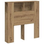 vidaXL Kopfteil mit Ablagen Artisan-Eiche 100x18,5x102,5cm Holzwerkstoff