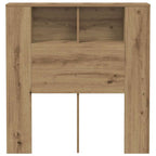vidaXL Kopfteil mit Ablagen Artisan-Eiche 100x18,5x102,5cm Holzwerkstoff