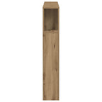 vidaXL Kopfteil mit Ablagen Artisan-Eiche 100x18,5x102,5cm Holzwerkstoff