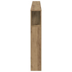 vidaXL Kopfteil mit Ablagen Artisan-Eiche 180x18,5x102,5 cm
