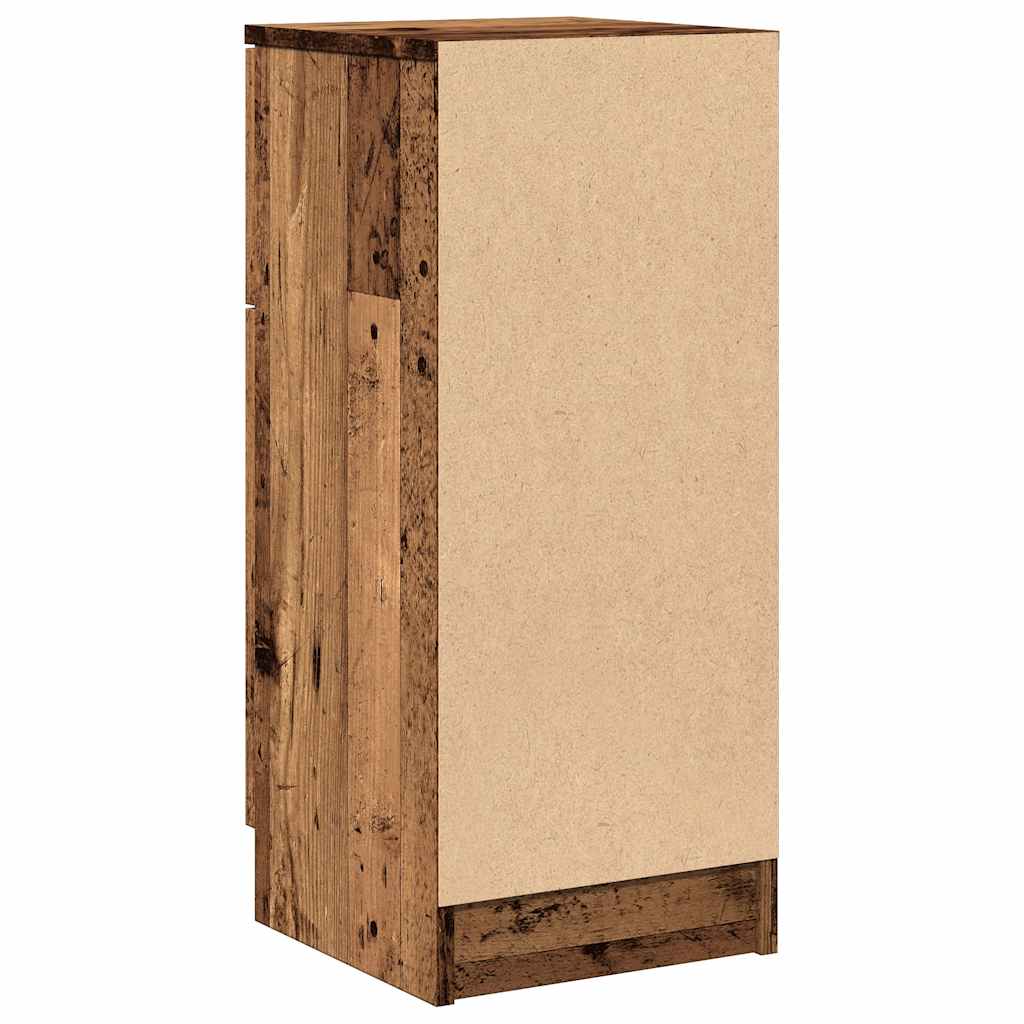 vidaXL Sideboards 2 Stk. Altholz-Optik 30x30x70 cm Holzwerkstoff