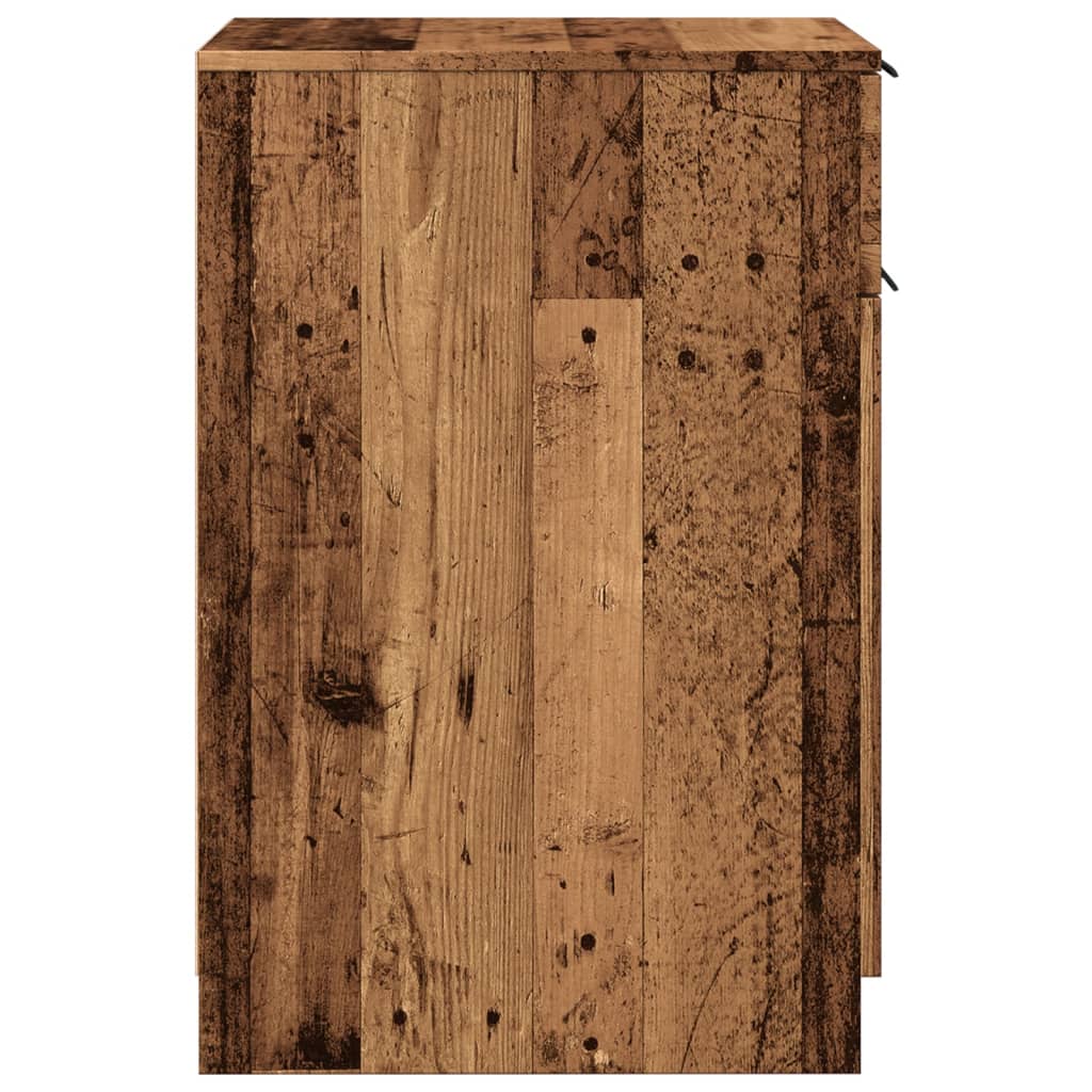 vidaXL Büroschrank Altholz-Optik 33x50x75 cm Holzwerkstoff