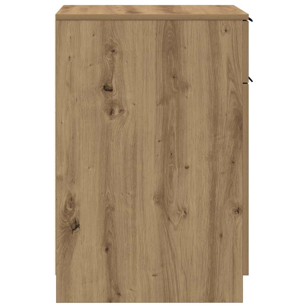 vidaXL Büroschrank Artisan-Eiche 33x50x75 cm Holzwerkstoff