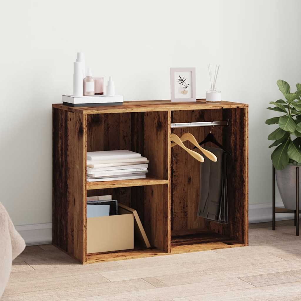 vidaXL Ankleideschrank Altholz 80x40x65 cm Holzwerkstoff
