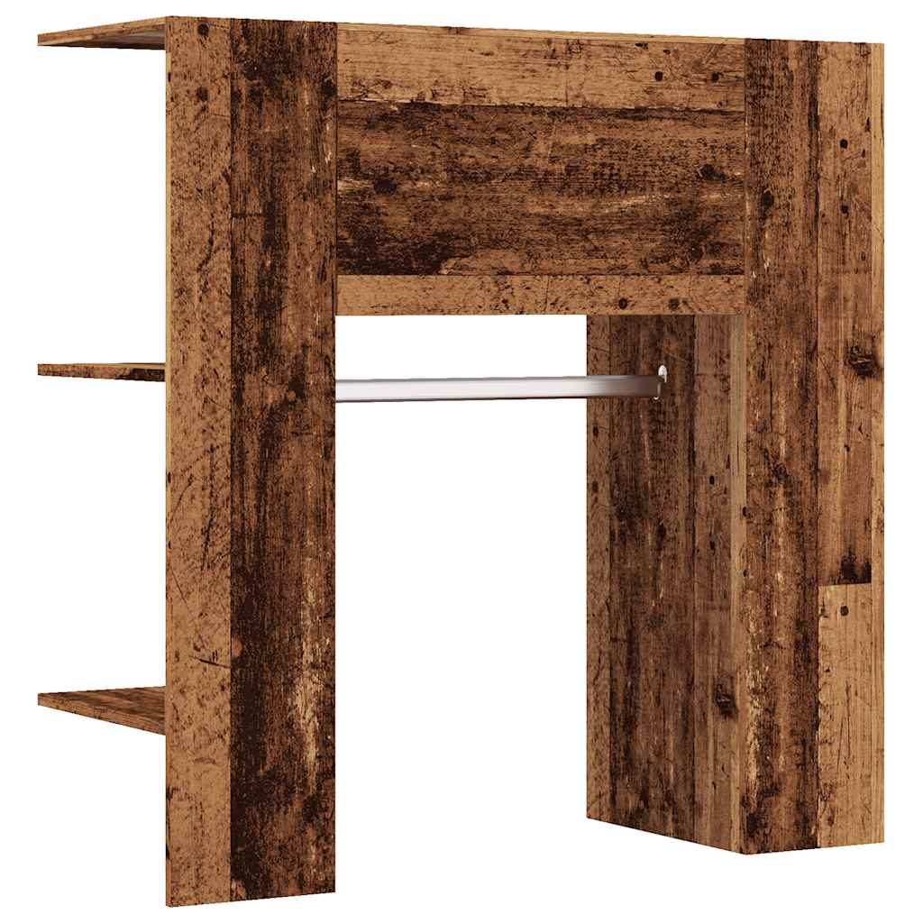 vidaXL Flurschrank Altholz-Optik 97,5x37x99 cm Holzwerkstoff