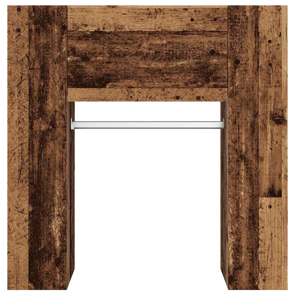 vidaXL Flurschrank Altholz-Optik 97,5x37x99 cm Holzwerkstoff
