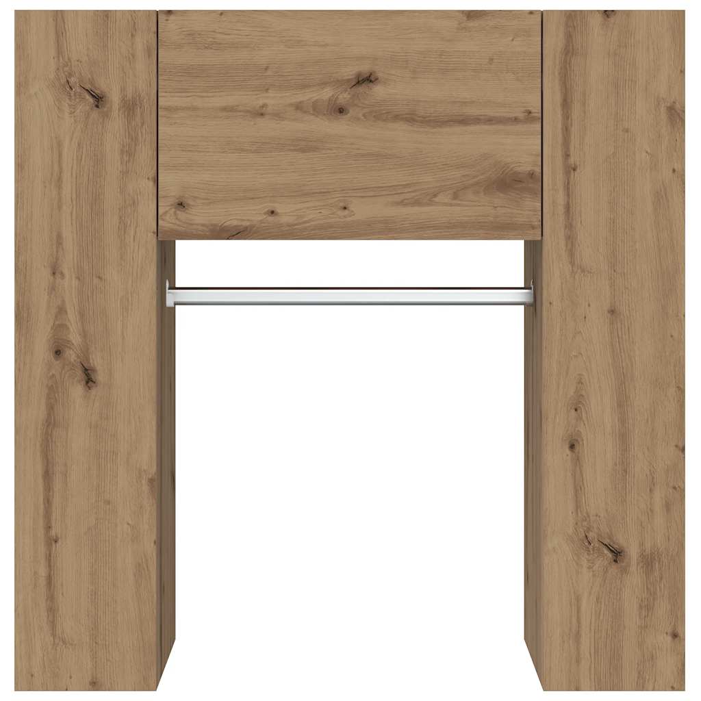 vidaXL Flurschrank Artisan-Eiche 97,5x37x99 cm Holzwerkstoff