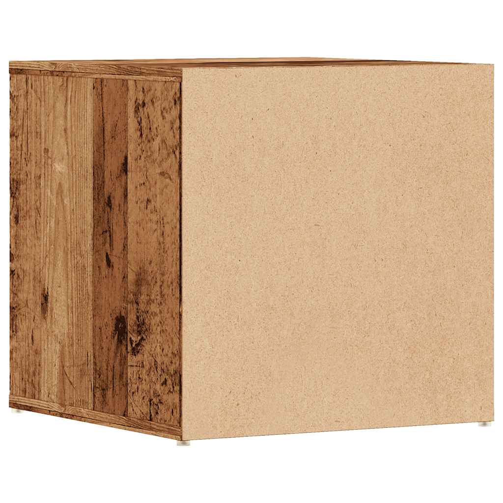 vidaXL Schubladenbox Altholz 40,5x40x40 cm Holzwerkstoff