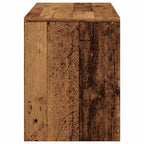 vidaXL Schminkhocker Altholz-Optik 70x35x45 cm Holzwerkstoff