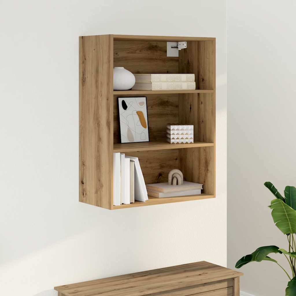 vidaXL Wandregal Artisan-Eiche 69,5x32,5x90 cm